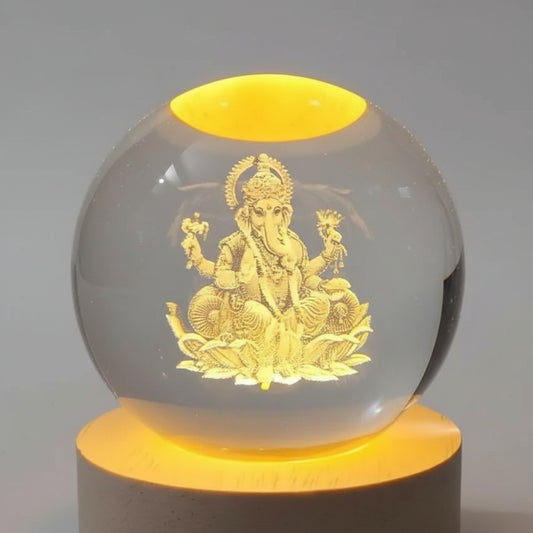 Ganesh Crystal LED Lamp