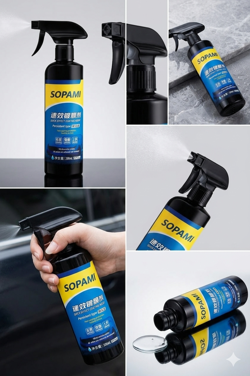 Sopami Car Coating Spray (50ml) – Pack of 2